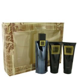 Bora Bora Gift Set - 3.4 Oz Cologne Spray + 3.4 Oz Body Moisturizer + 3.4 Oz  Hair & Body Wash -- For Men