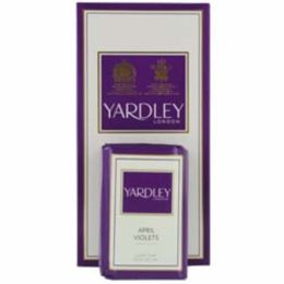 Yardley April Violets Luxury Soaps 3x3.5 Oz Each For Women
