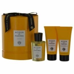 Acqua Di Parma Eau De Cologne Spray 3.4 Oz & Body Cream 2.5 Oz & Bath And Shower Gel 2.5 Oz For Men