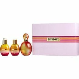 Missoni Edt Spray 3.4 Oz & Body Lotion 3.4 Oz & Bath And Shower Gel 3.4 Oz For Women