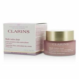 Clarins Multi-active Day Targets Fine Lines Antioxidant Day Cream - For All Skin Types  --50ml/1.6oz For Women