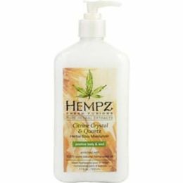 Hempz Fresh Fusions Citrine Crystal & Quartz Herbal Body Moisturizer 17 Oz For Anyone