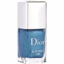 Christian Dior Vernis Gel Shine And Long Wear Nail Lacquer #708 Blue Drop --0.33oz For Women