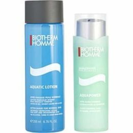Biotherm Aquapower Hydration Power Duo- Oligo-thermal Care Dynmaic Hydration 2.5oz + Aquatic Lotion Aftershave 200ml --2pcs For Men